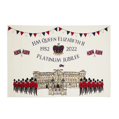 Her Majesty Queen Elizabeth II's Platinum Jubilee commemorative tea towel