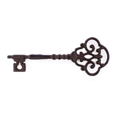 Large rustic metal key ornament