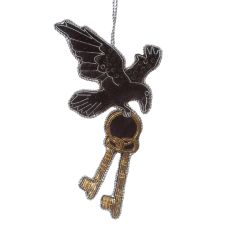Tower of London flying Raven with keys embroidered decoration