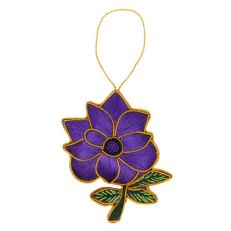 Superbloom purple satin flower decoration