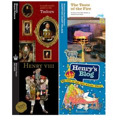 4 books including: useful guide to the tudors, the taste of fire, henry 500 facts and Henry's blog