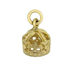 Queen Victoria 9ct gold crown charm - Kensington Palace jewellery charms