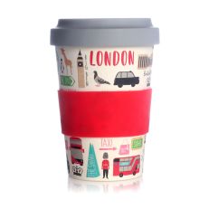 London Adventures bamboo travel cup