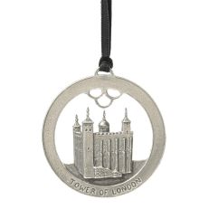 Tower of London pewter disc decoration