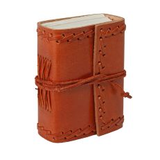 Small stitched leather notebook