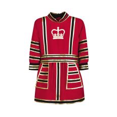 Red, black and gold beefeater uniform