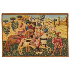 Flemish Tapestries Departure for the hunt tapestry