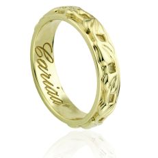 18ct Yellow Gold Tree of Life Wedding Ring 