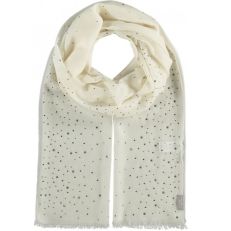 Wool cashmere crystal pashmina in cream