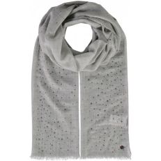 Wool cashmere crystal pashmina in grey