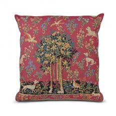 Flemish Tapestries Tree and animal tapestry cushion