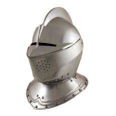 Medieval armour - close helm side view