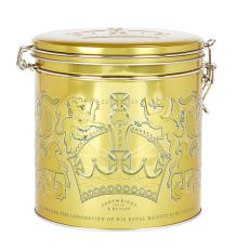 Cartwright & Butler King Charles III Coronation: tea and biscuits selection in a tin