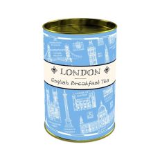 London landmarks English breakfast tea drum 75g
