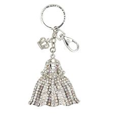 Mantua Dress AB crystal key ring
