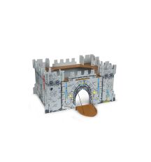 Children's toy castle with gate down