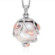 Clogau tree of life sterling silver pearl pendant by clogau gold