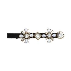 Pearl and crystal barrette