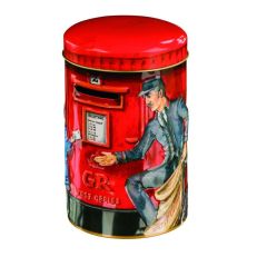 Red postbox toffee tin