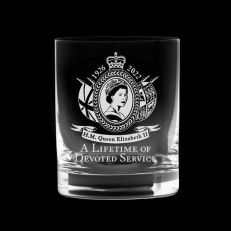 Queen Elizabeth II Commemorative crystal tot glass
