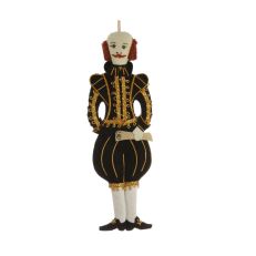 William Shakespeare Decoration - A hanging decoration of the playwright, wearing black and embroidered with gold thread.  