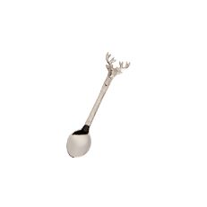 Stag Teaspoon - A teaspoon with a stag head handle.