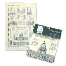 London landmarks tea towel