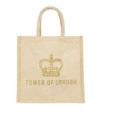 Tower of London Crown Jute Bag
