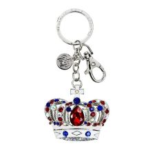 Historic Royal Palaces Union Jack crystal crown key ring