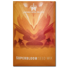 Limited release Superbloom seed mix: yellow, orange and red flowers