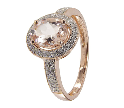 Rose gold & diamond ring